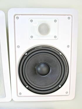 Iw-60b K Audio Speakers Pair Kaudio In Wall Ceiling 2-way 6.5 Inch 80watts Max White New