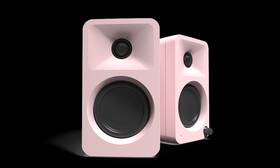 100w Kanto 800152722047 Ora Powered Desktop Computer Speakers With Bluetooth 5.0 Matte Pink