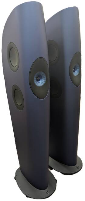 Kef 637203041730 Blade Two Floorstanding Speakers - Pair Frosted Blue Used Not Meta