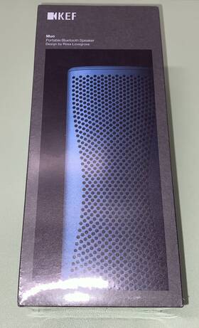 Kef 637203051845 Muo Portable Bt Speaker Blue Aura