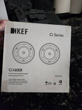 Ci160er Kef Ci-e Series 6-1/2 Inch In-ceiling Speaker Pair