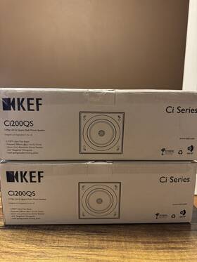 Ci200qs Kef - Ci Series 2-way Uni-q Square Flush Mount Speaker Set Of 2