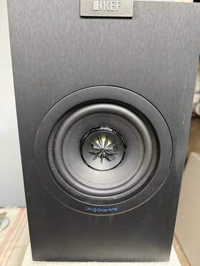 Kef-q150 Kef Q-150 Pair Of Speakers Black Repaired With Custom Cone And Surround