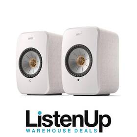 Sp4041a5ca Kef Lsx Ii Wireless Hifi Bookshelf Speakers Pair - Cotton White