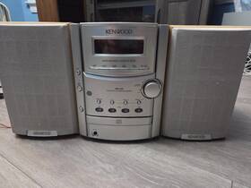 Kenwood Hm-332 Micro Hifi Component System With Auto Reverse Cassette Deck And Speakers
