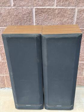 Jl-505 Kenwood Kwnwood 3 Way Speaker System Left And Right Works Perfectly