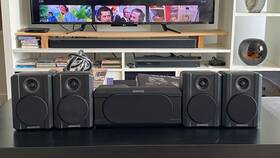 Ks-306ht Kenwood Surround Speakers - 2 Front 1 Center Rear Tested
