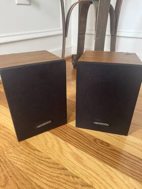 Lsk-02k Kenwood Pair Full Range Book Shelf Speakers 4 Inch 40 Watts 8 Ohms Hangable