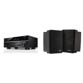 Kickerbdl250501-01 Kicker Rx-v385 5.1 Channel 4k Av Receiver With Kb6b 2-way Full Range Indoor Out