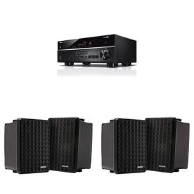 Kickerbdl250501-02 Kicker Rx-v385 5.1 Channel 4k Av Receiver With 2 Pair Kb6b 2-way Full Range