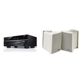 Kickerbdl250501-04 Kicker Yamaha Rx-v385 5.1 Channel 4k Av Receiver With Kb6g 2-way Full Range Ind