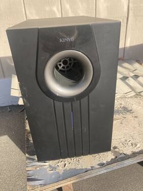 Aw-630 Kinyo 60 Watt Powered Subwoofer Speaker Black