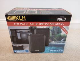 980b Klh Audio Systems 100 Watt Indoor/outdoor Surround Sound Speakers Model