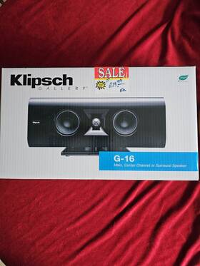 1012954 Klipsch Gallery G-16 Flat Panel Speakers