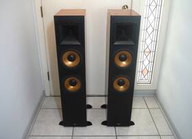 1064560 Klipsch Rf-5 Reference Floorstanding Stereo Audiophile Speakers Cherry Nice Work
