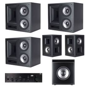 Thx-6000 Klipsch 1068689 6-pc Surround Sound Home Theater System Black #1068689 H