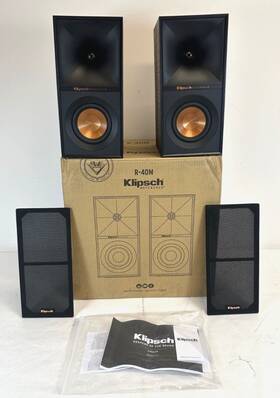 1069855 Klipsch Used -klipsch R-40m Pr. Bookshelf Speakers -free Shipping