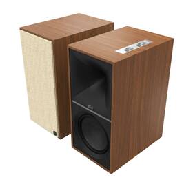 1071286-db Klipsch The Nines Walnut Powered Wireless Speakers Open Box Damage