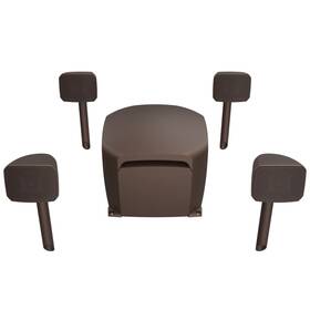 1080088 Klipsch Courtyard 4.1 Outdoor Speaker System With 4 Satellites And 10 Inch Subwoofer
