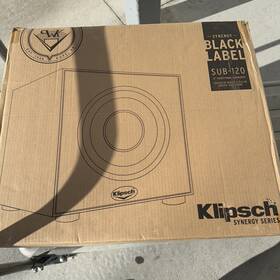 Klipsch 743878022391 Sub-120-black Synergy Series Black Label Subwoofer Speaker 2020