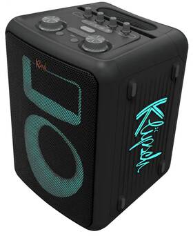 Klipsch 743878092134 Portable Bluetooth Ipx4 City/party Speaker Vegas With Mic And Rgb Lights
