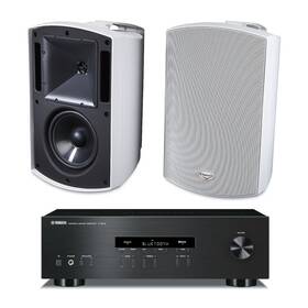 R-s202bl Klipsch And Yamaha Aw-650 Indoor/outdoor Speaker White R-s202 Stereo Receiver R-s202bl Klipsch And Yamaha Aw-650 Indoor/outdoor Speaker White R-s202 Stereo Receiver