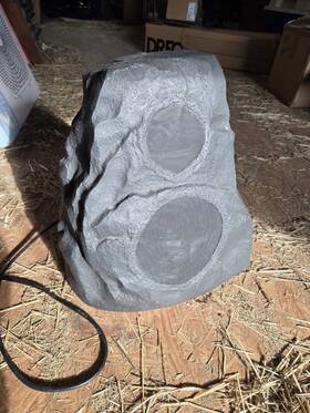Awr-650-sm Klipsch Awr650smgr Outdoor Landscape Rock Speaker - Each Granite