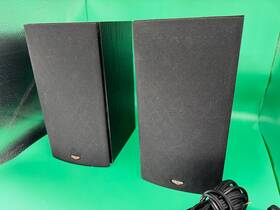 Cxa600.1 Klipsch Sb1 Bk 8 Ohms 75 Watts Pair Black Bookshelf Speakers Sound Great W/wire
