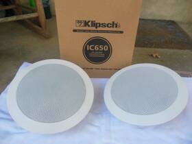 Ic-650 Klipsch Pair In-ceiling Architectural Loudspeaker Never Installed