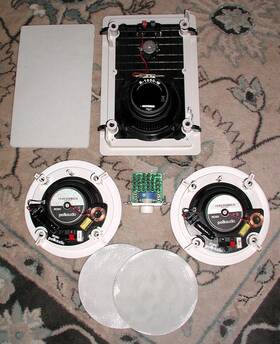 R-1650-w Klipsch & Polk Audio Rc60i And Home Indoor Speakers Ceiling Wall Lot Of 3