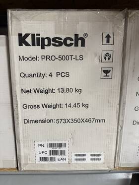 Pro500tls Klipsch Pro-500t-ls Landscape Speakers Sealed Case Of 4 With Stakes