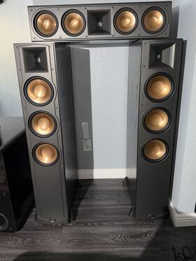 Rc-64 Klipsch Rp-83 Rf-83 Towers Center Black Ash - Perfect Condition