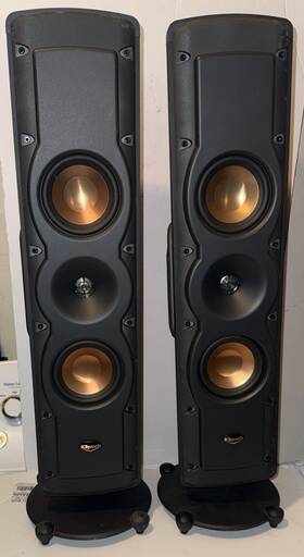 Rvx42 Klipsch Rxv42 Rare Pair Of Speaker With Grills 8 Ohms 75 Watts