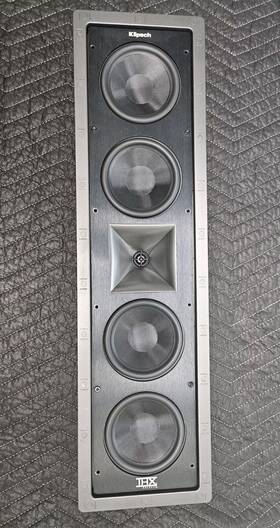 Thx-504-l Klipsch Thx-504l 5-driver 600watt In-wall Speaker Thx-504-l Klipsch Thx-504l 5-driver 600watt In-wall Speaker