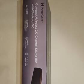 Kn-btsb24-oak Knoxgear Wireless 2.0-channel Sound Bar Bluetooth Wood Grain