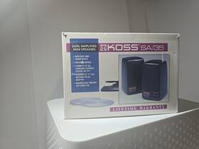Koss 021299123584 Sa Dual Amplified Mini Speakers Vintage New