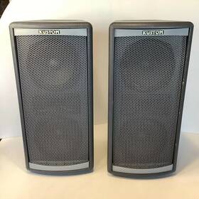 Kps-ls100t Kustom Kps-ls100 Pair Of Profile System One Speakers Model #kps-ls100t Tested Works