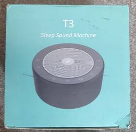 Letsfit 843785119600 Obn T3 Sleep Sound Machine Black 30 Sounds Timer Night Light Adjustable
