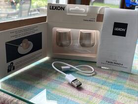 La114 Lexon Authentic Twin Mino Bluetooth Mini Speaker Set Color Beige