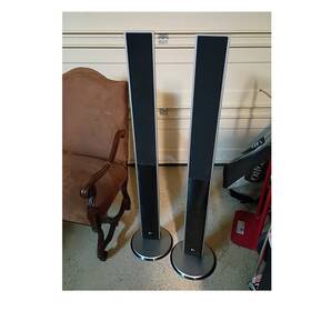 Lhs-96paf Lg Wired 2.0 Floor-standing Tower Speaker Pair 310w 4 Black/silver