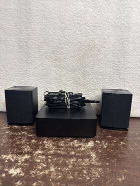 S67s3-s Lg Speakers With Spq4-s Wireless Receiver 2.0-channel Black Good Cond