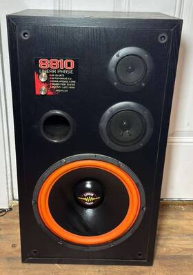 8810 Linear Phase Studio Monitor Speakers - 125w 8-ohm 3-way System