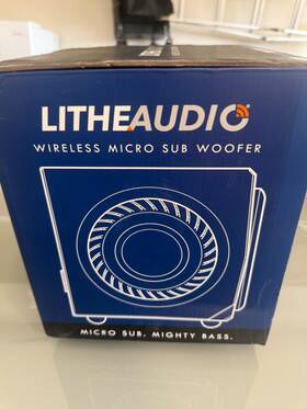 01675us Lithe Audio Wireless Wi-fi Micro Subwoofer 01675 New In Box