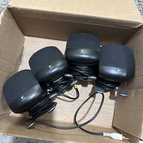 900500-0235r Logitech 4 Small Speakers Wired Black 900500-0235r Logitech 4 Small Speakers Wired Black