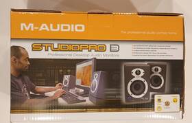 M-audio 612391520106 Studiopro 3 Professional Desktop Monitors Very Nice Condition