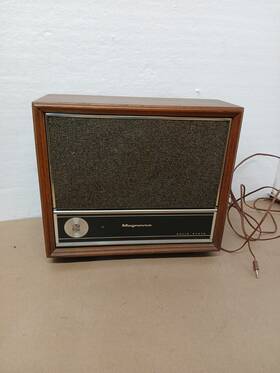 S-876 Magnavox Vintage Solid State Walnut External Speaker Mid Century 1960s Tested