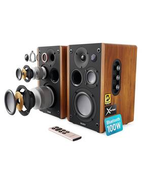 100w Majority 056444111944 Powered Bookshelf Speakers 5.3 Bluetooth Stereo Active Book 100w Majority 056444111944 Powered Bookshelf Speakers 5.3 Bluetooth Stereo Active Book