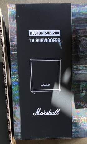 1007992 Marshall Heston Sub 200 Tv Subwoofer Black -
