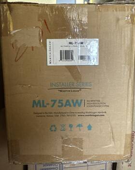 Ml-75aw Martinlogan Ml75aw All-weather Speaker Pair Indoor/outdoor White Open New Ml-75aw Martinlogan Ml75aw All-weather Speaker Pair Indoor/outdoor White Open New