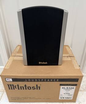 Xls320 Mcintosh Nice Speakers 8 Ohms 6.5 Inch Woofers 5 Tweeters W Silver Grill Trim